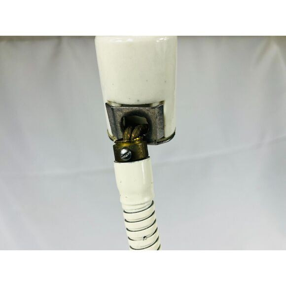 Vintage Art Deco Cast Iron Gooseneck Lamp 1930's Needs Wiring - Picture 5 of 8